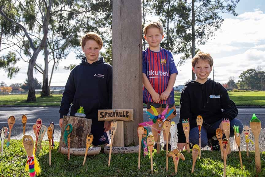 Longwarry join "Spoonville" craze during COVID-19 pandemic