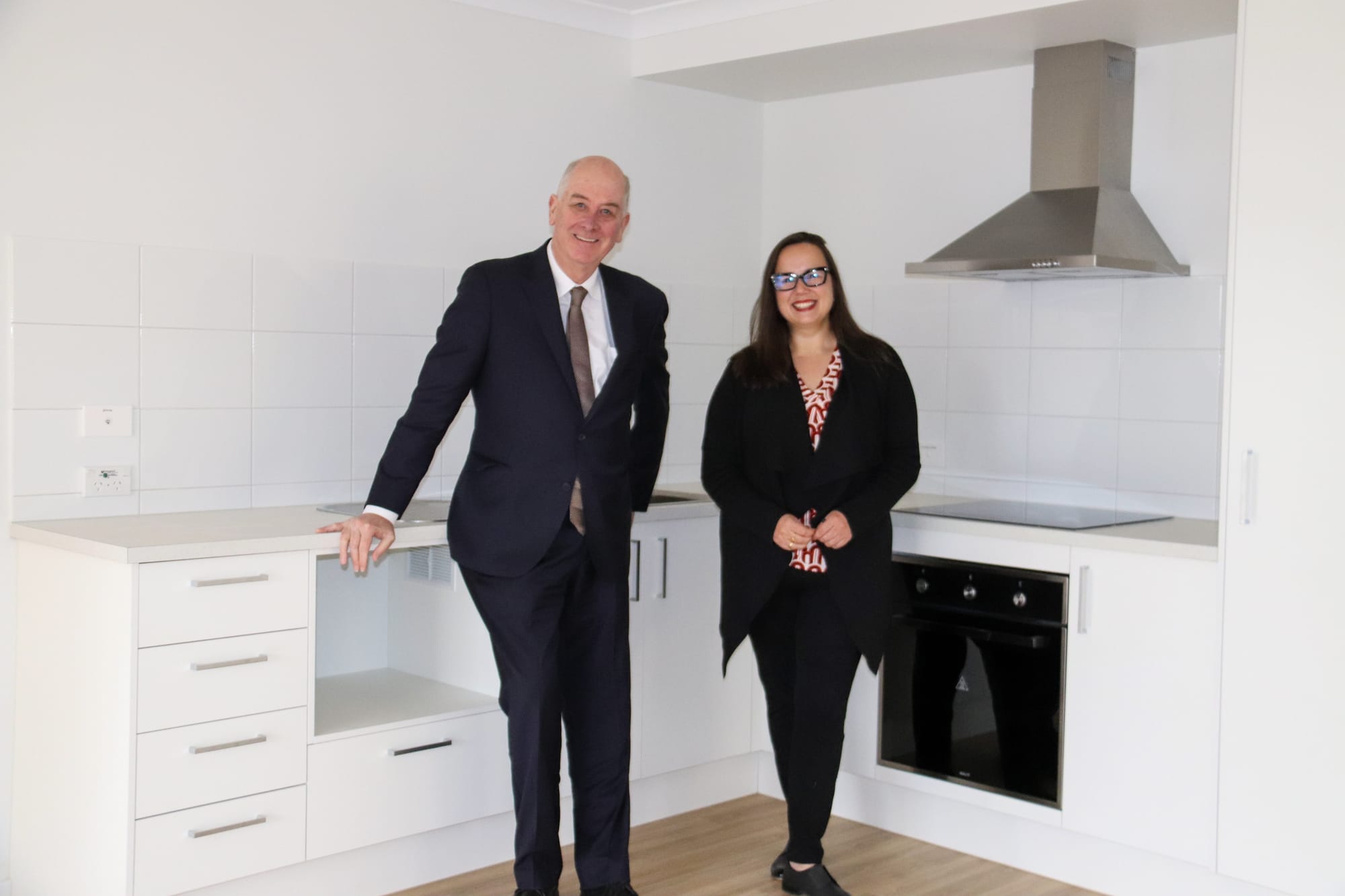 Minister visits local social housing project