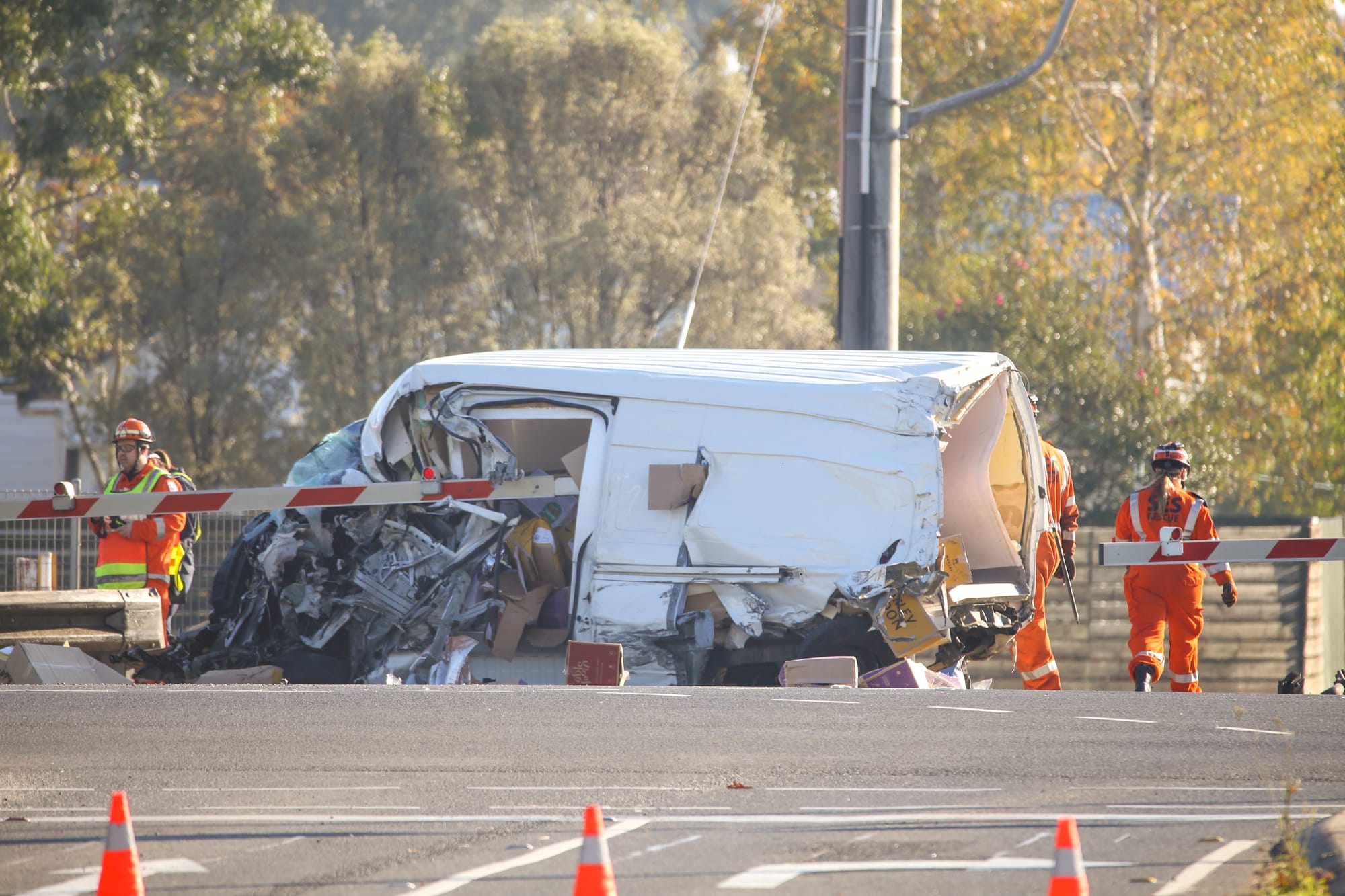 Driver avoids injury
