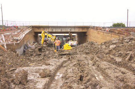 Underpass takes shape