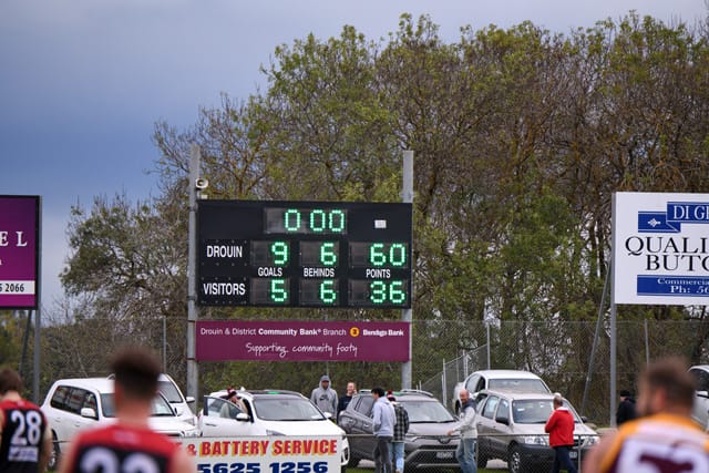 Football- Drouin Vs Warragul (Seniors) 18-04-21 
