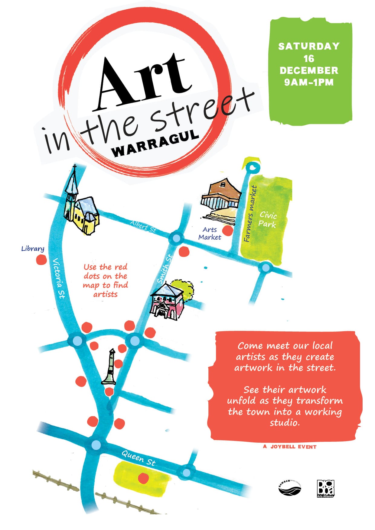 Artists at work across Warragul