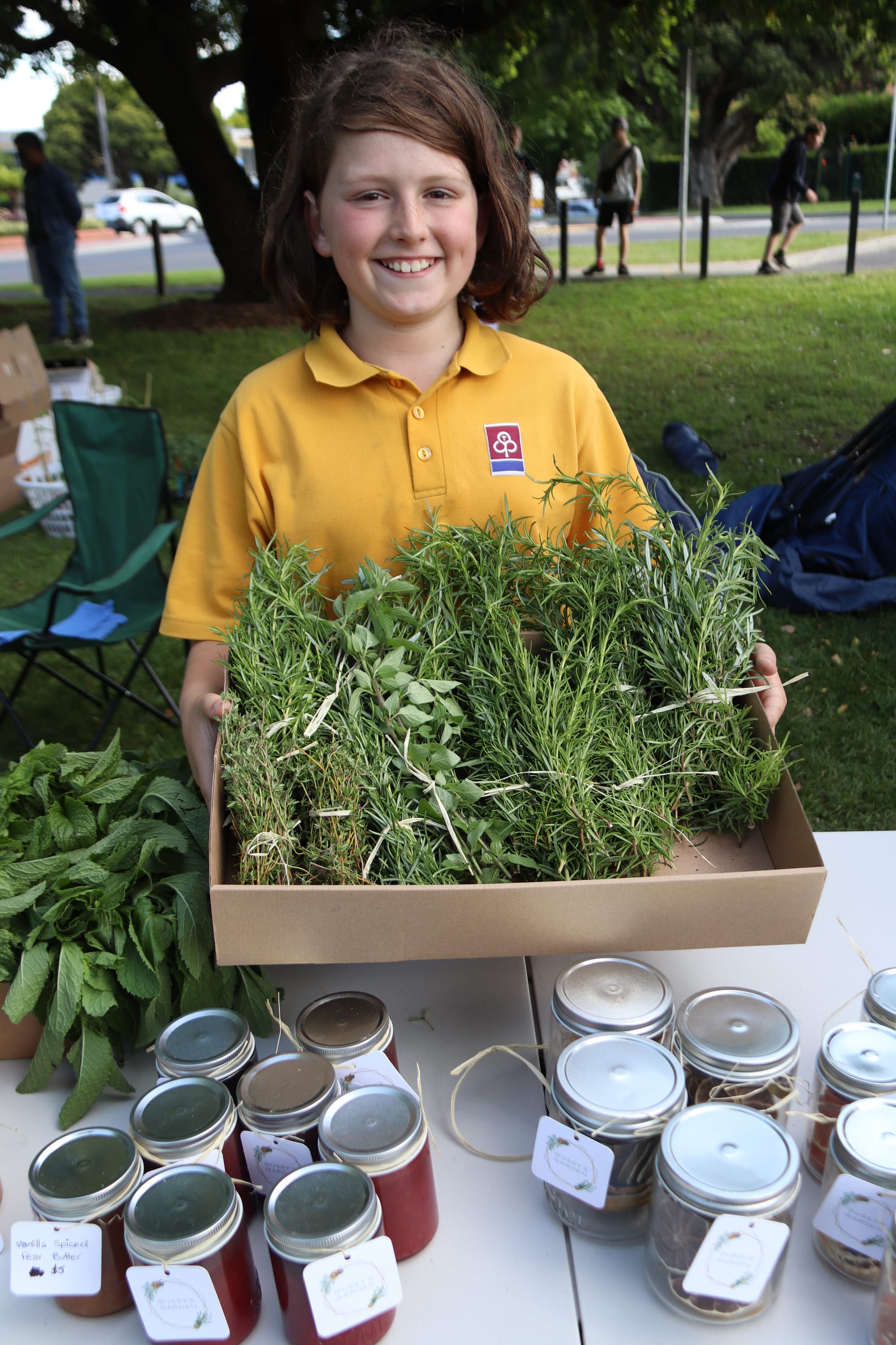 A range of herbs, dehydrated limes and oranges as well as preservatives were sold by Angus Luxford.