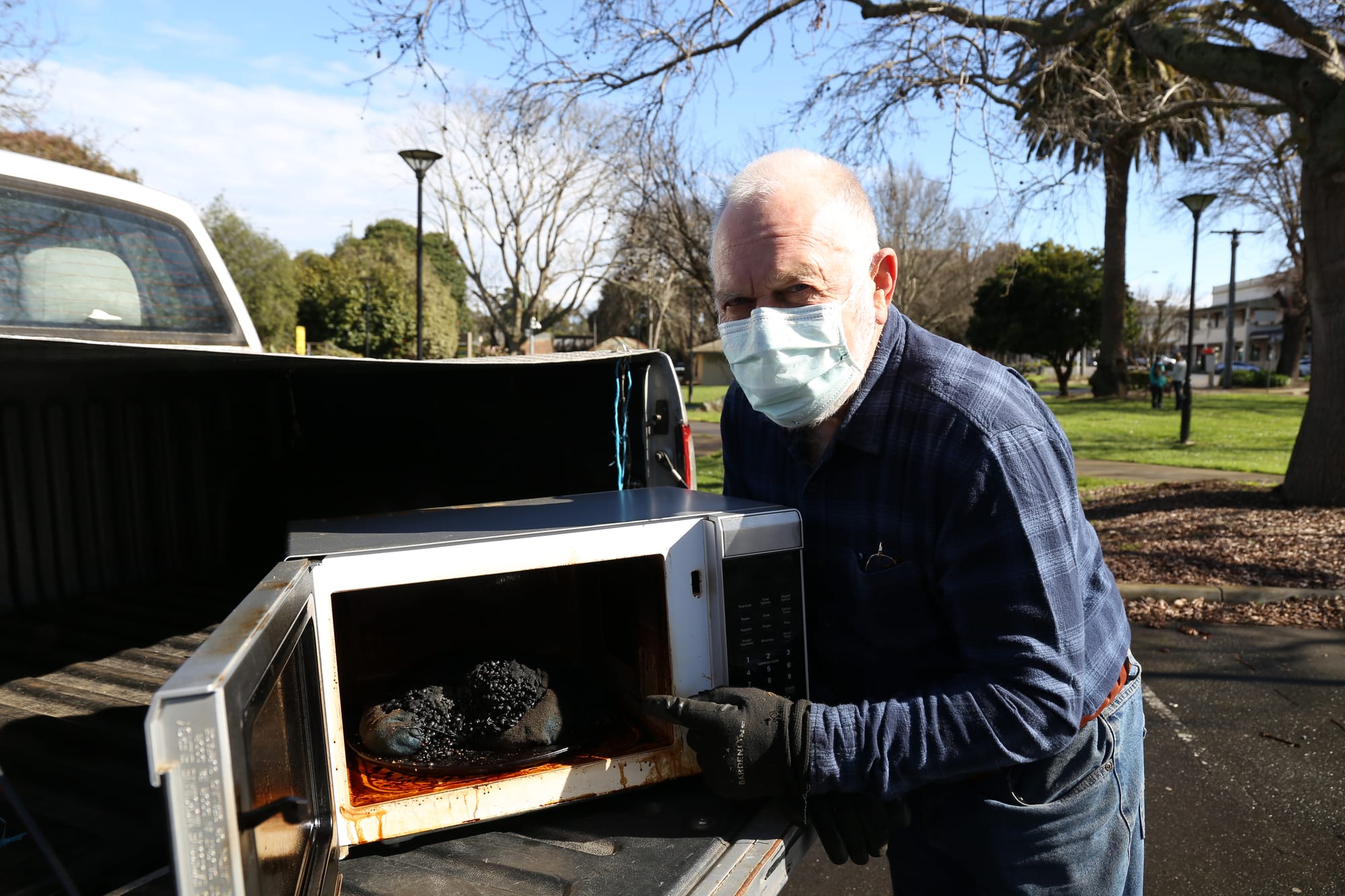 Darnum pass on lesson to others after microwave mishap