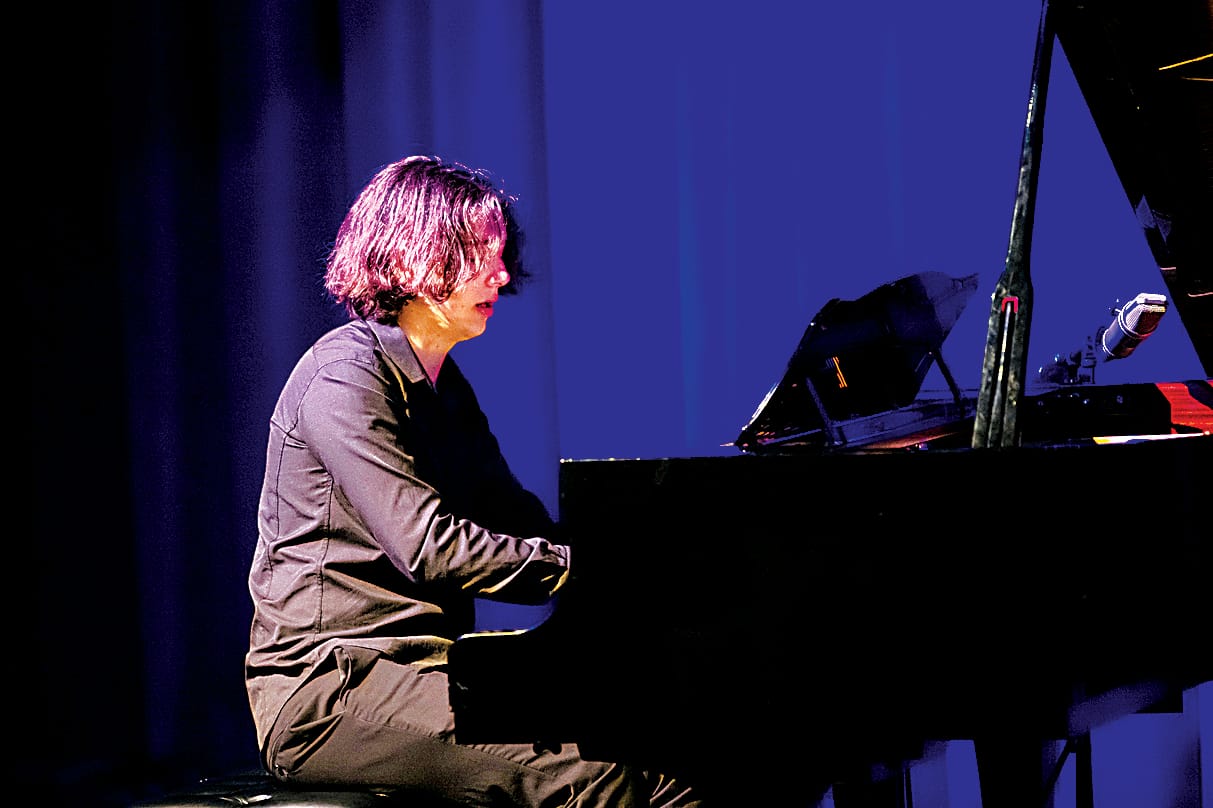 Year 12 student Pablo Neofitou performs 