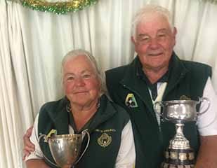 Janette and Graeme crowned singles champions at Warragul bowls