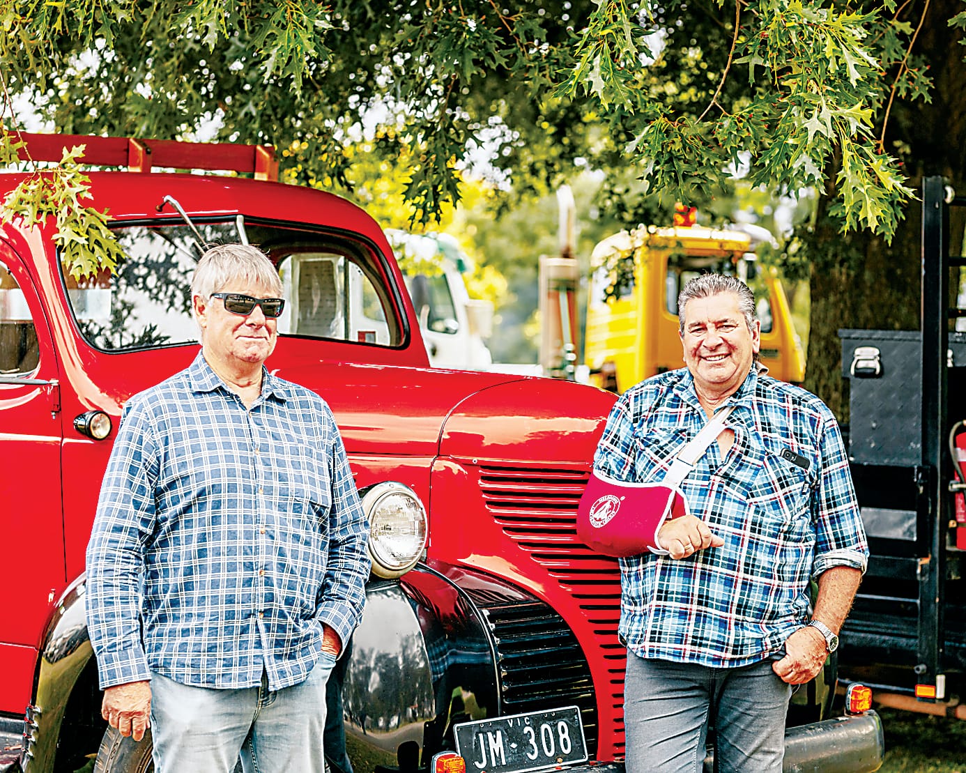 Colin Stillburn from Traralgon and Terry Mumford from Morwell got the opportunity to see some classic vehicles.