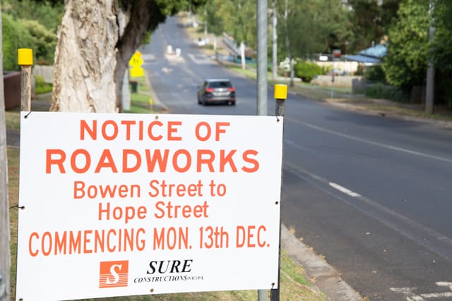Sutton Street Roadworks- 13.01.2022