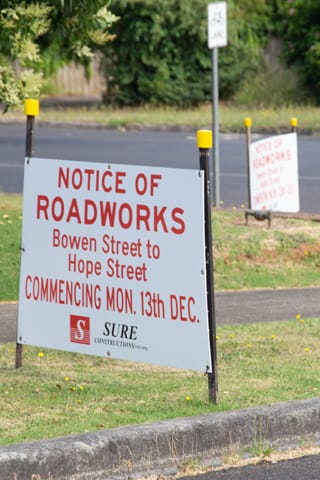Sutton Street Roadworks- 13.01.2022
