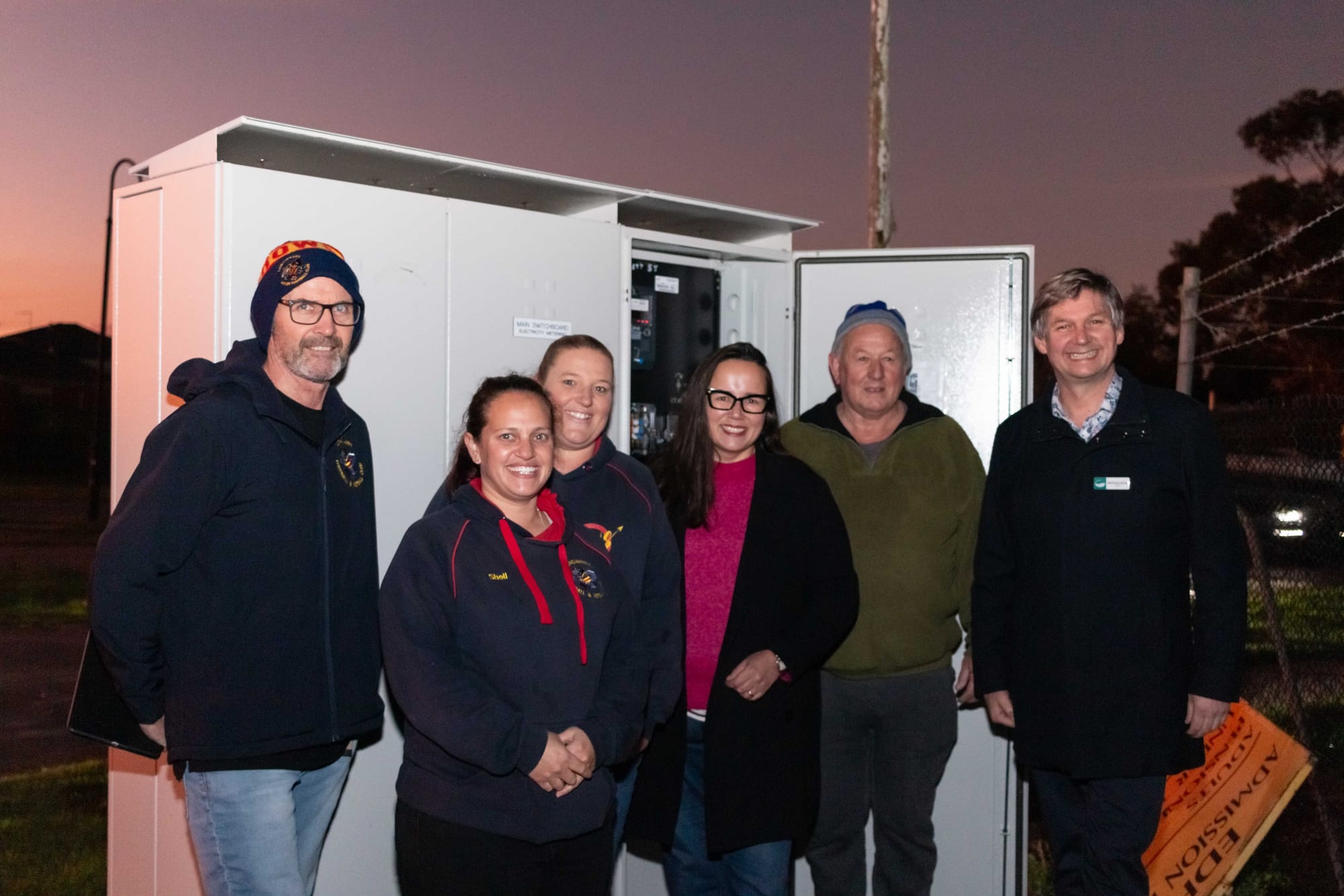 Lighting up sports in two towns