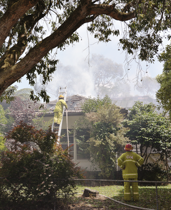 House burns