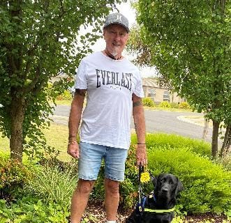 Levi the dog saves Dave Fraser