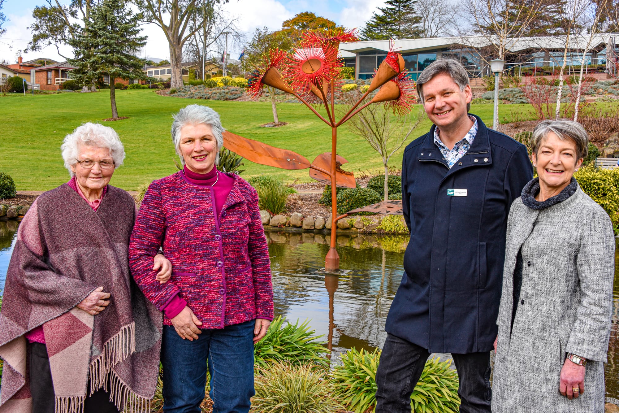 Park sculpture named Corymbia Dreaming