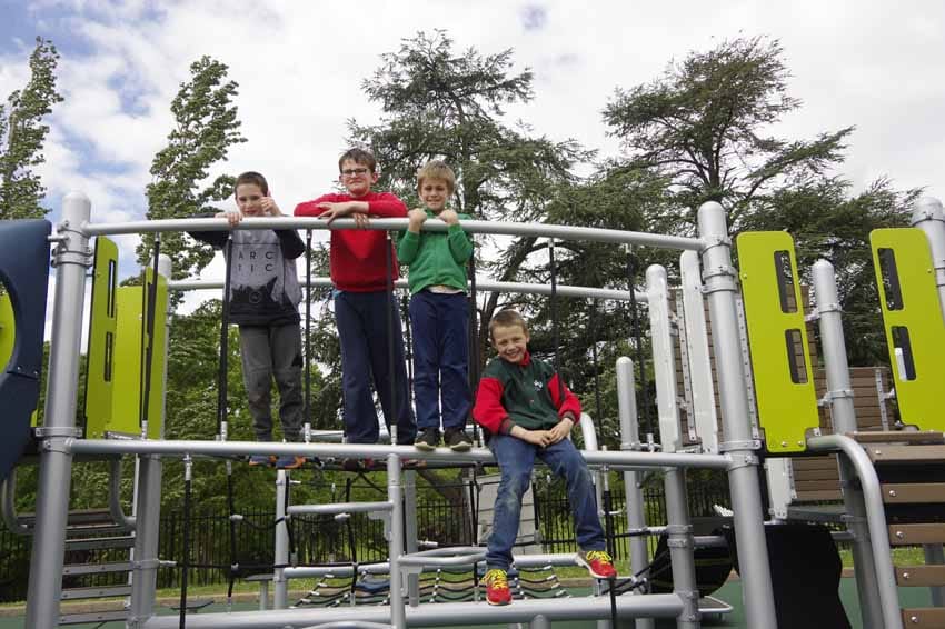 Thrills and spills in new playground