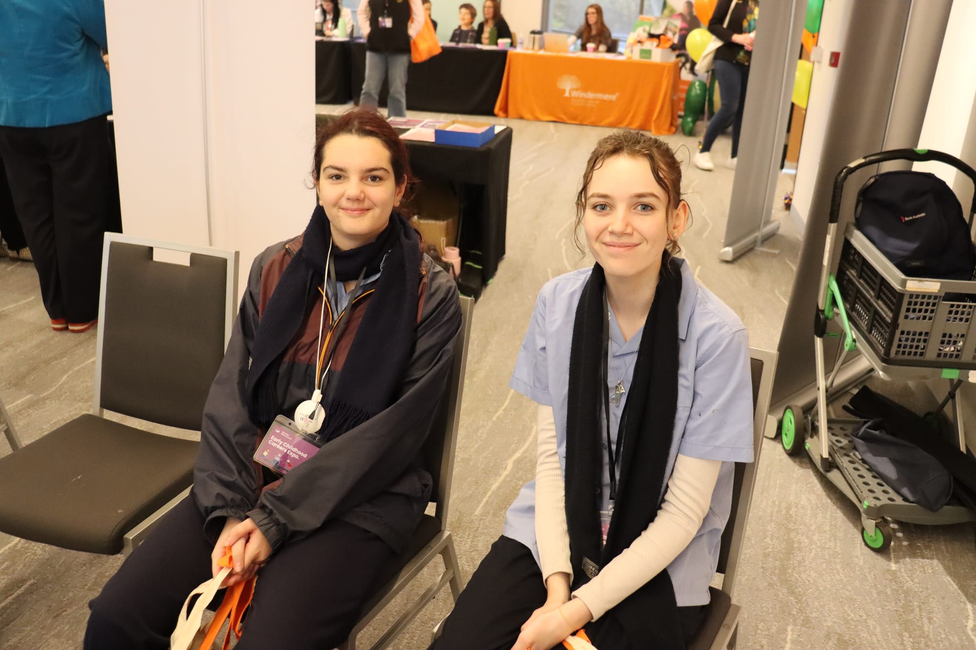 Ava Bachen-Carnell and Kira Griffin from Drouin Secondary College