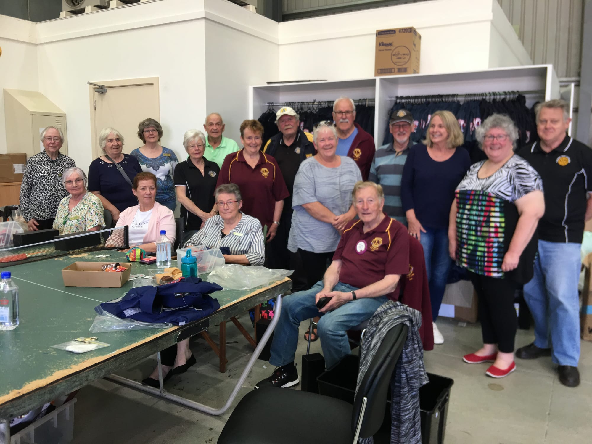 Drouin Rotarians Russell Ford, Rob Coustley and Tim Wills help with the project.