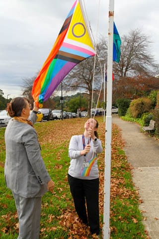 Pride Flag Warragul Hospital - 21.05.2024