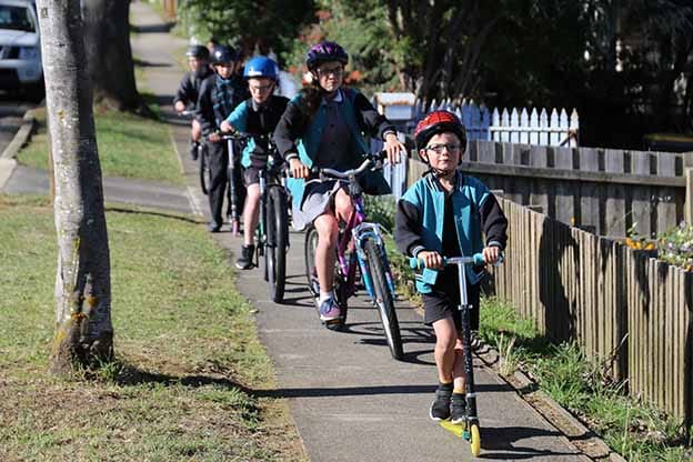 Bike paths to school
