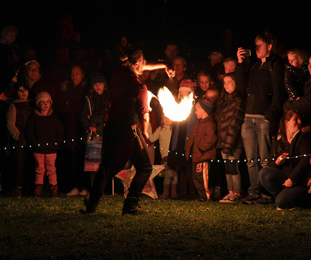 Warragul ignites the night