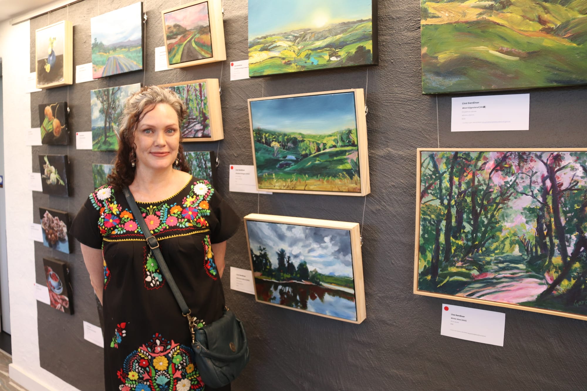 Artist and art teacher Lisa Gardiner has included some of her 