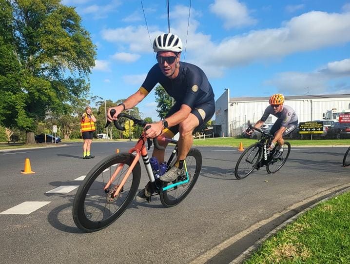 Cyclists take off in Burke St