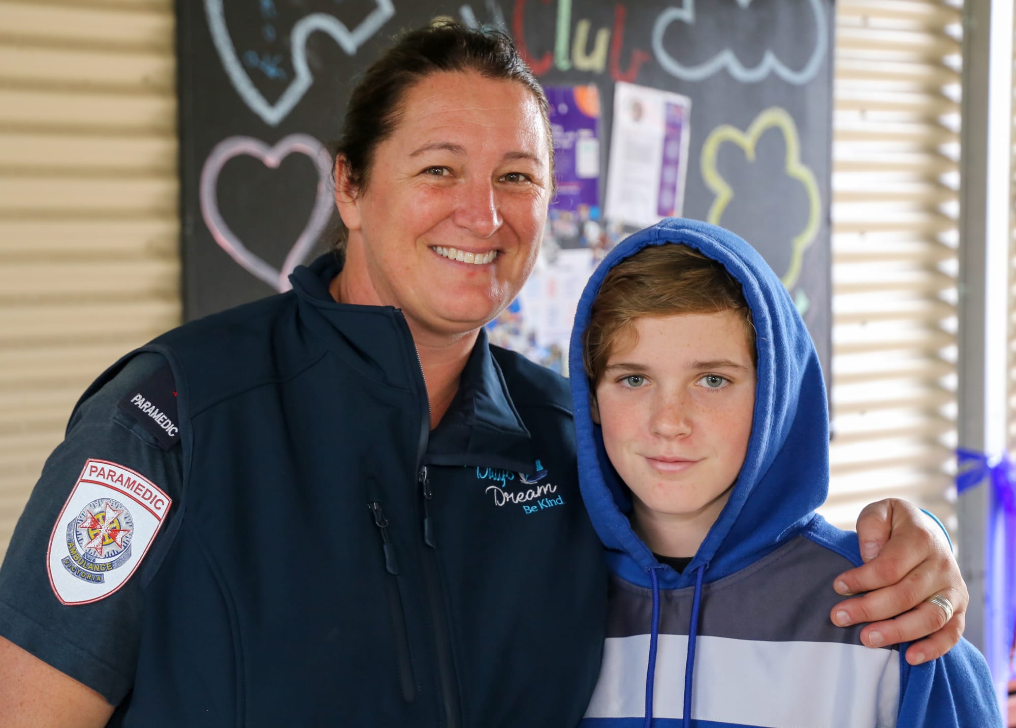 Trish and her son Will Tomlin participated in the walk together.