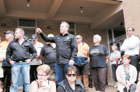 Union rally for shire staff