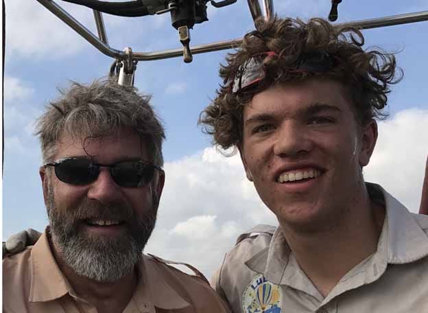 Matthew flies amongst the clouds