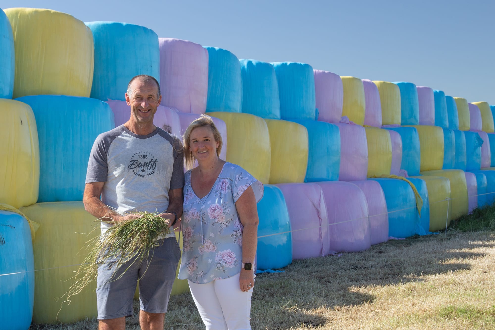 Coloured silage hoping to raise cancer awareness
