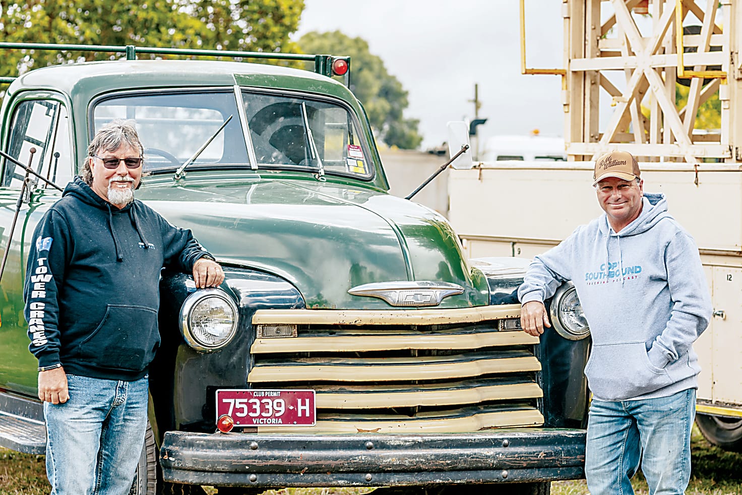 Lenny and Grant Auld came all the way from Queensland to participate in the exhibition.