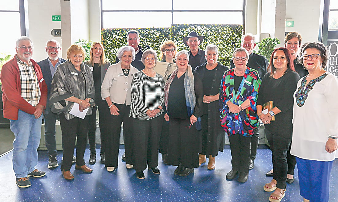 Theatre group at literary lunch