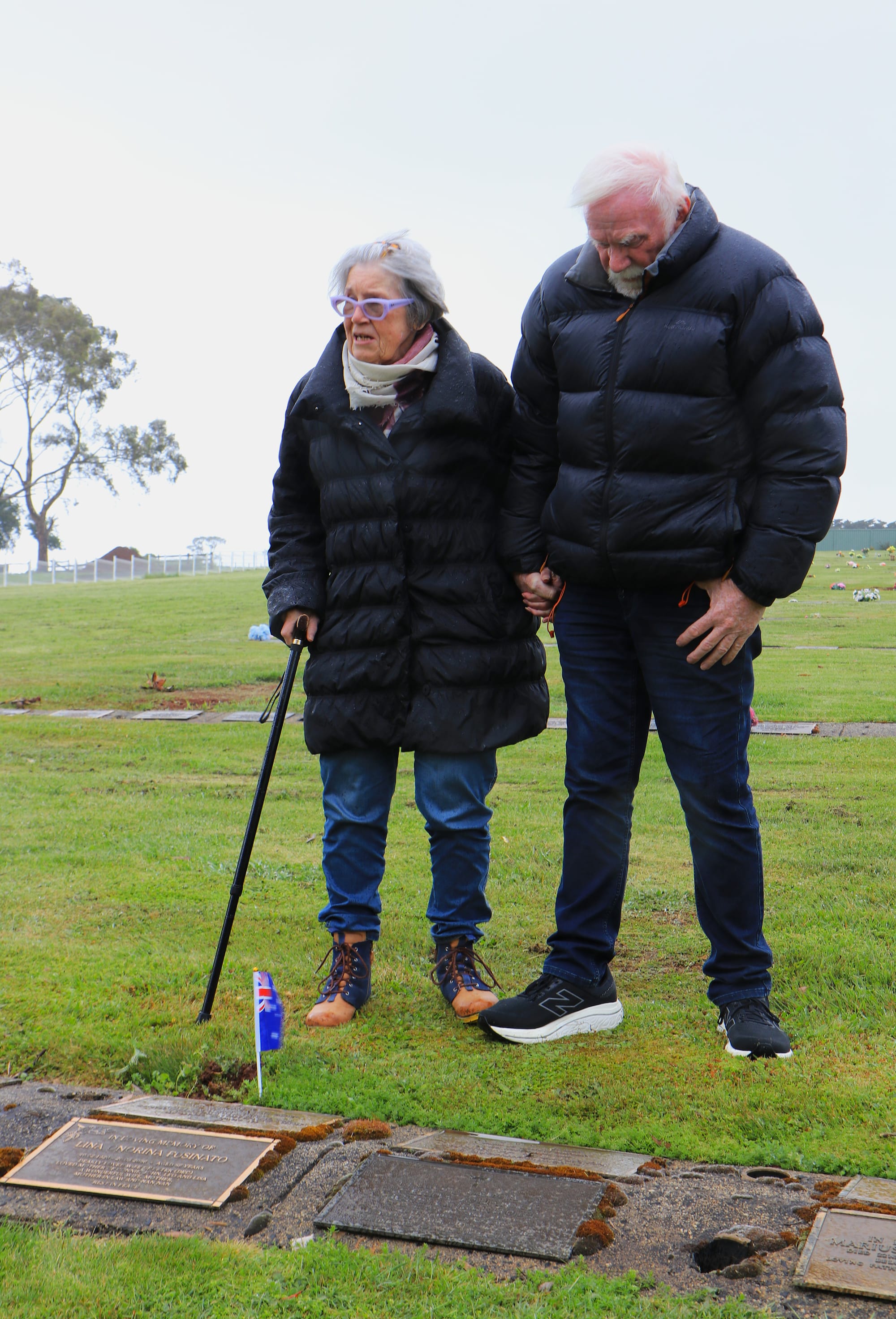 Flag honours at cemetery