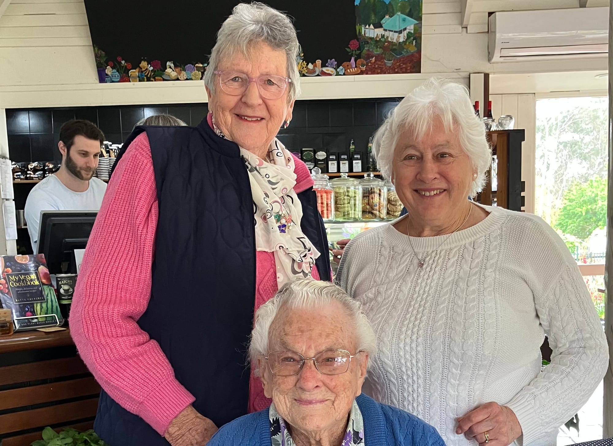 Friends made by Maryellen Roy during almost half a century at Drouin West that joined her for her 101st birthday at Doncaster East earlier this month included Lois Platt and Jan Hutton.