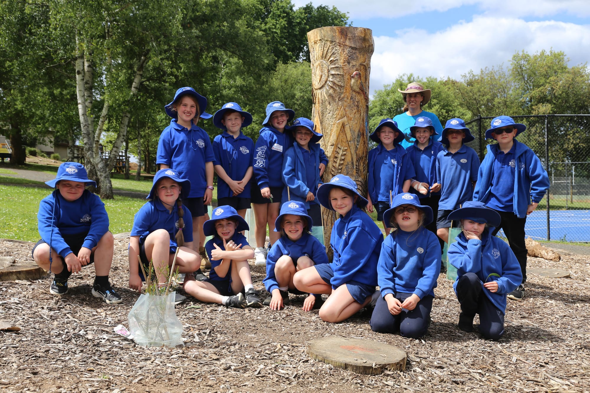 DECEMBER: Grade 1/2 students in the Neerim South Primary School habitat garden (back) Summer Russell, Zac Parker, Ahri Dunn, Alex Tinsley, teacher Natasha Brown, Hudson Heath, Alex Brown, Jacob Naus, Nash Ellis; (front) PeytonPfeiffer, Navia Tomasetti, Noah Keft, Audrey Bransgrove, Matilda Bottom, Tikayah-Rose Turnerand Alanah Freeman.