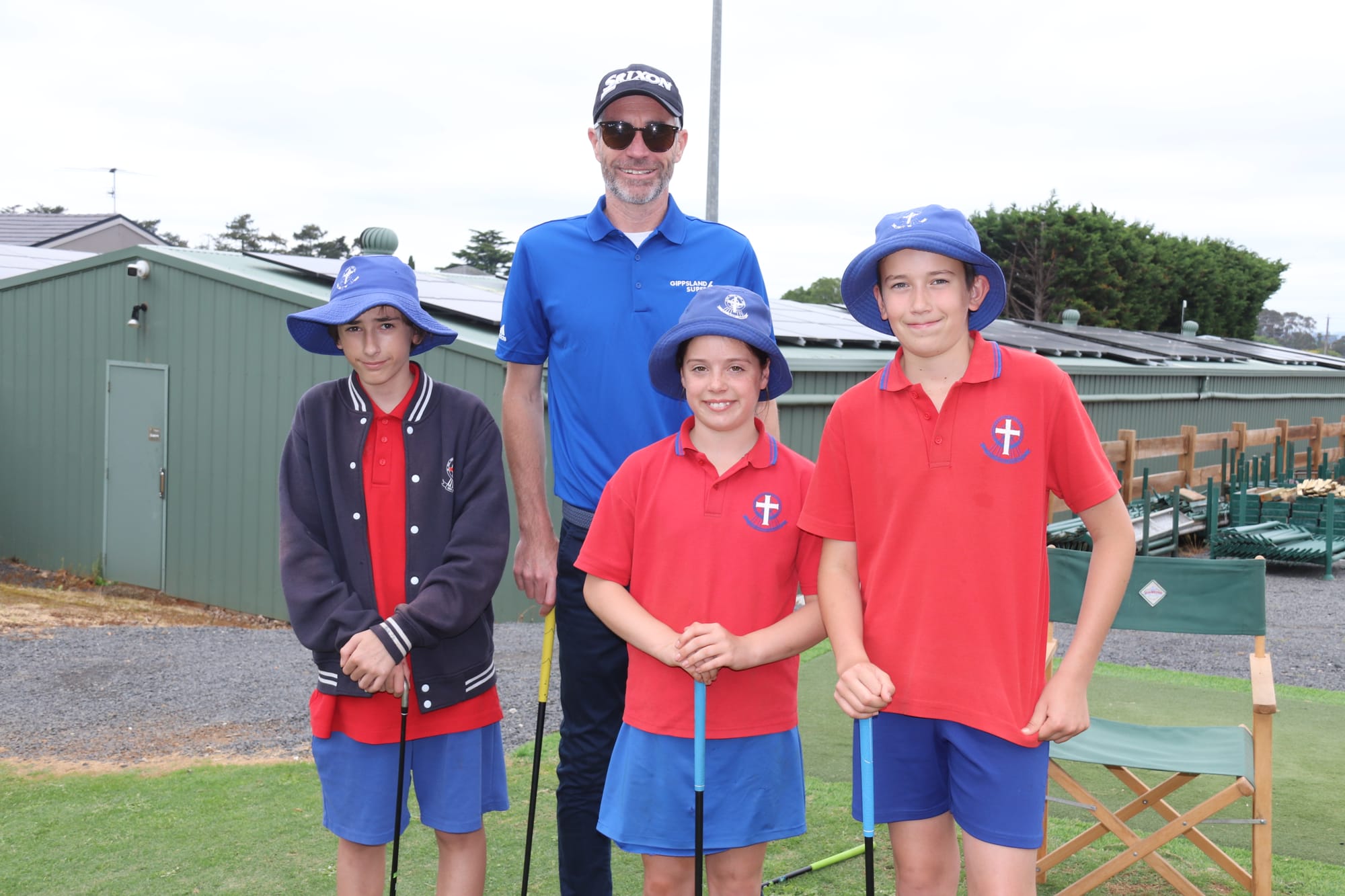 Golf clinic for kids as part of Super 6 event