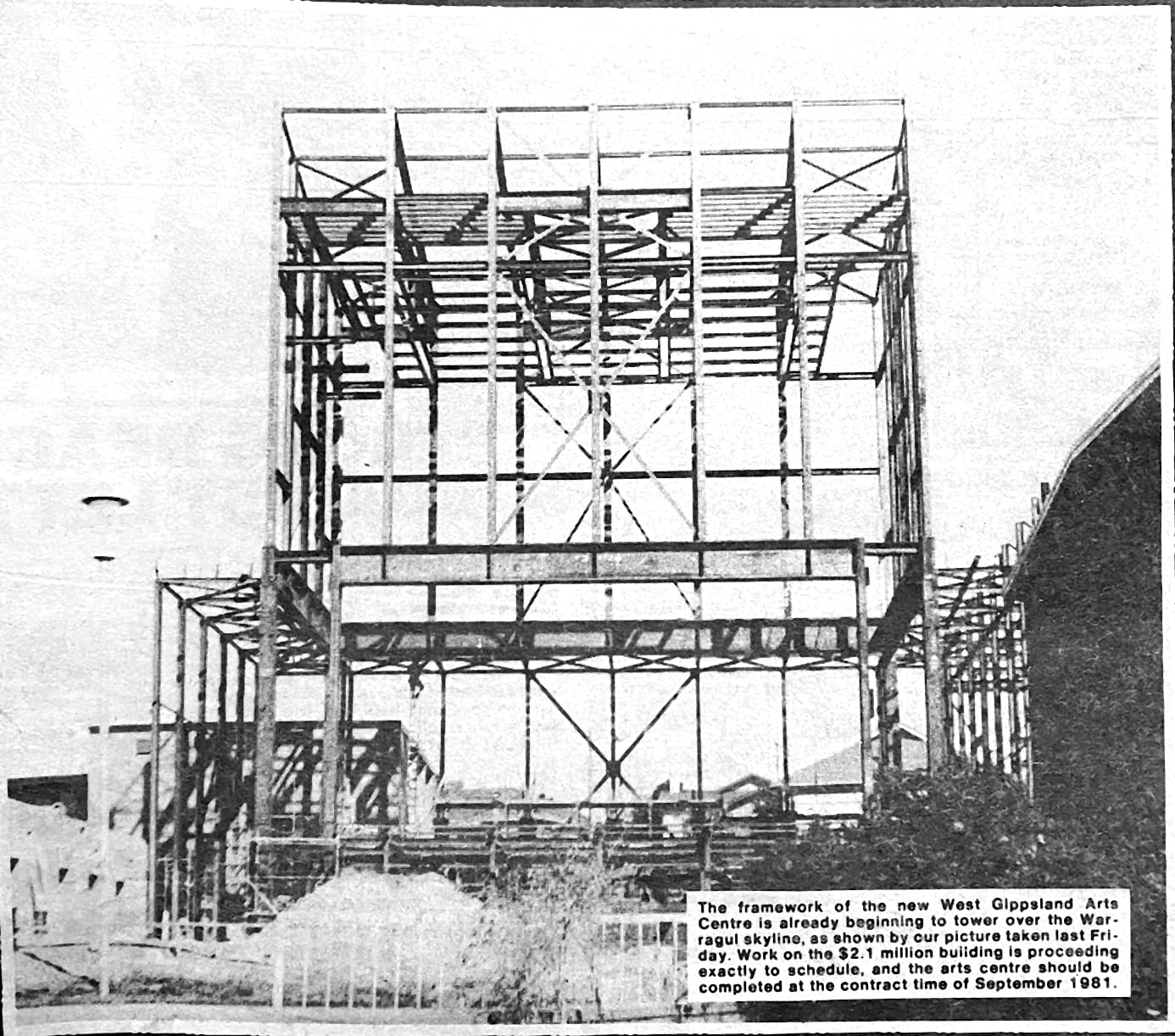Snapshot of the past: Arts Centre frame