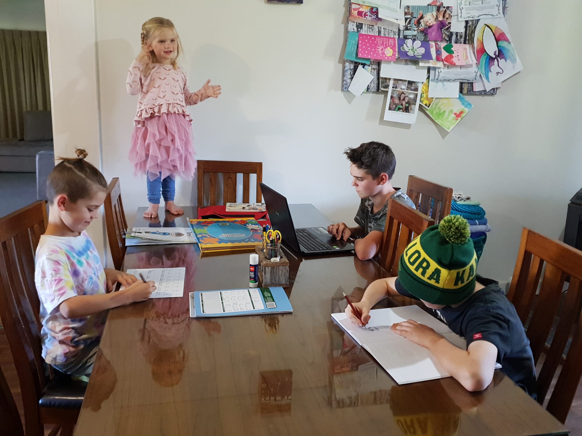 Children and parents alike tackle remote learning 4.0