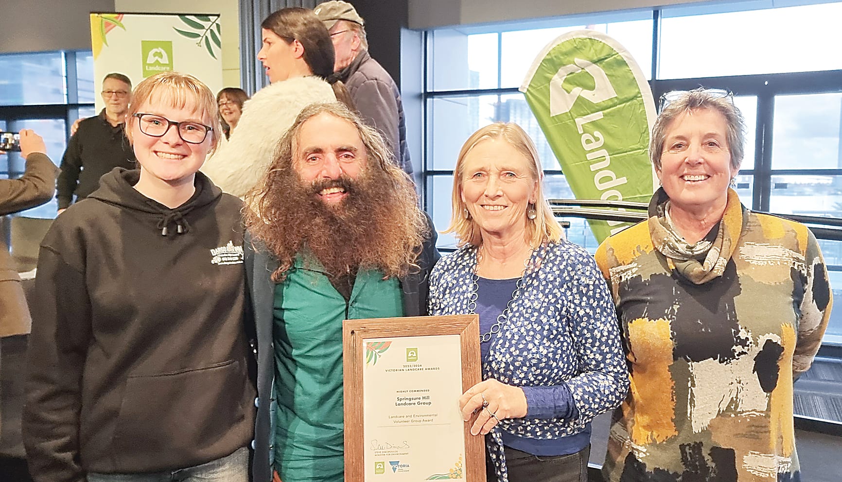 Thrilling recognition for Landcare group