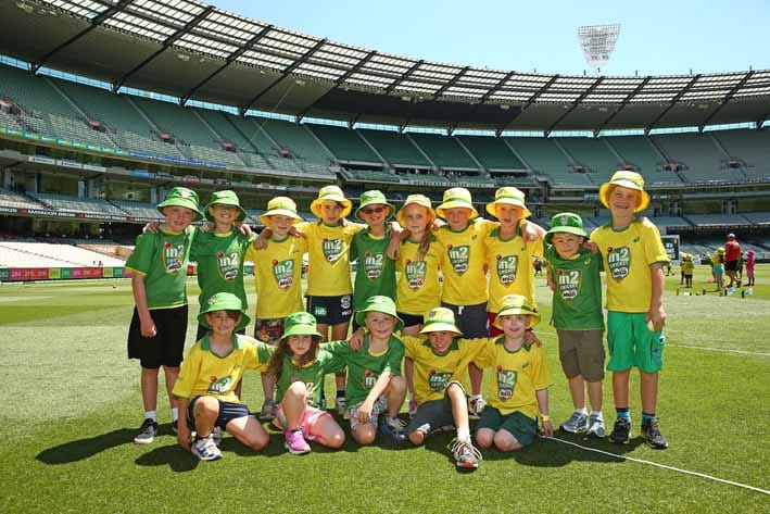 Kids hit for six
