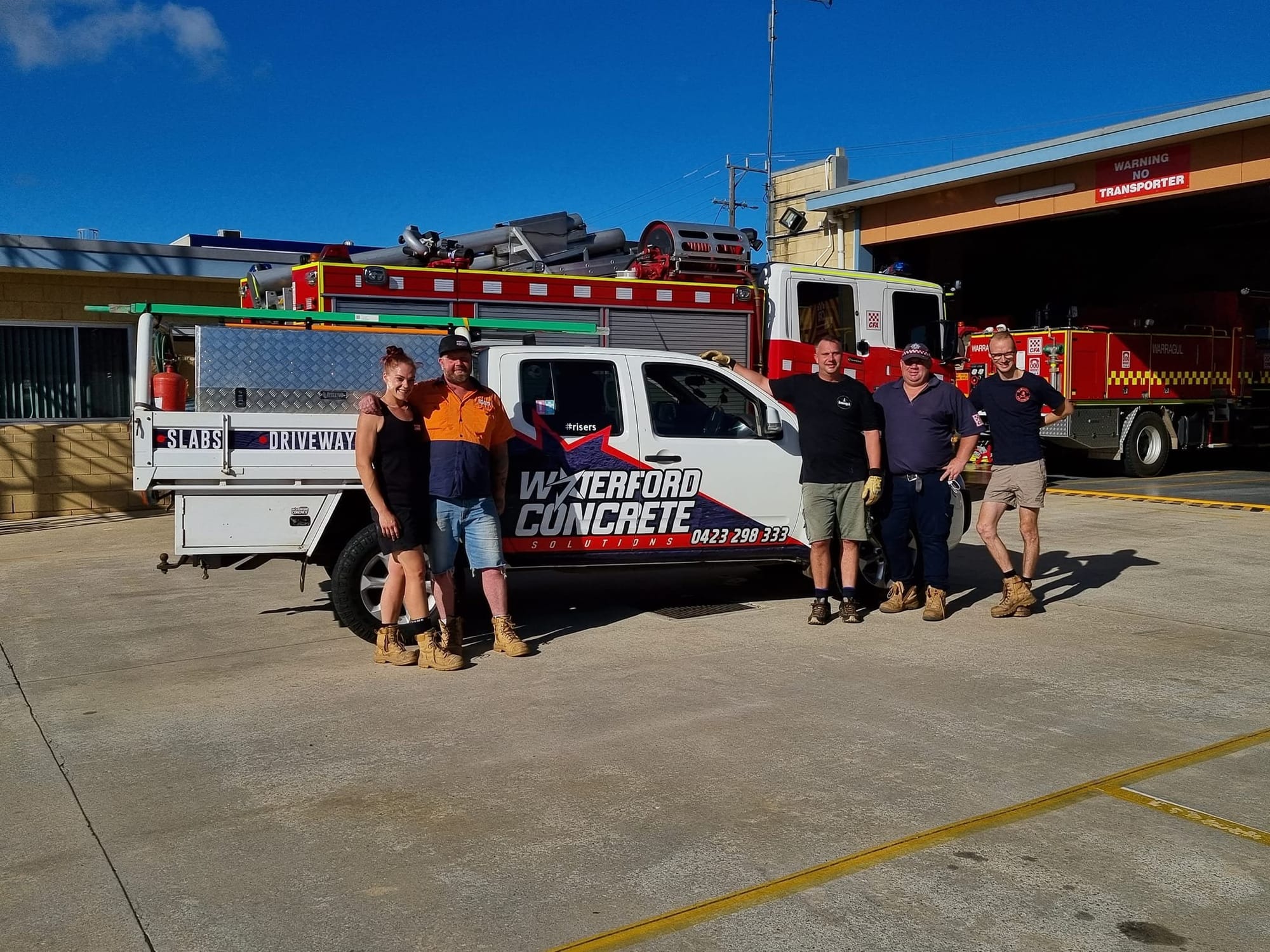 Donation creates outdoor area for fire brigade volunteers