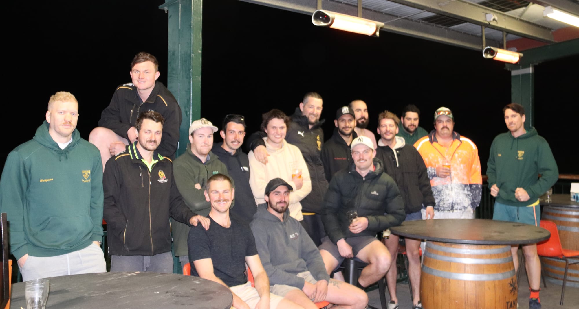 Hill End gather for last footy training as Mid Gippsland pulls pin