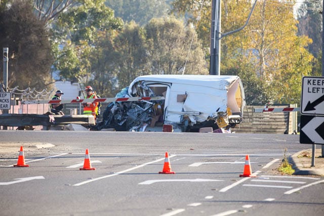 Train Vs. Car Yarragon - April 2023