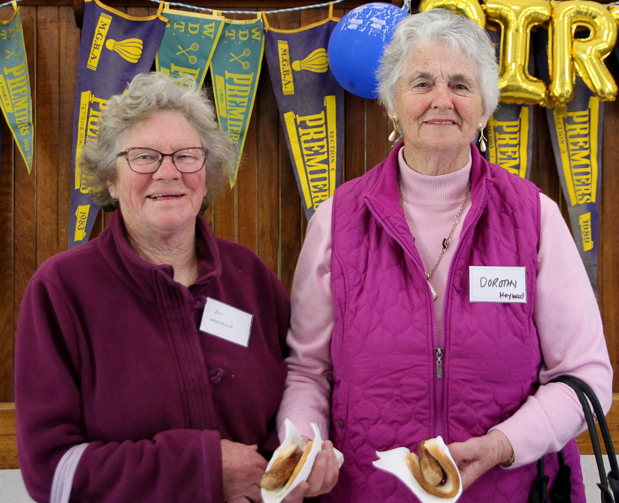 Bev Marshall from Drouin South and Dorothy Heywood from Torwood helped out with providing food to parking attendants.
