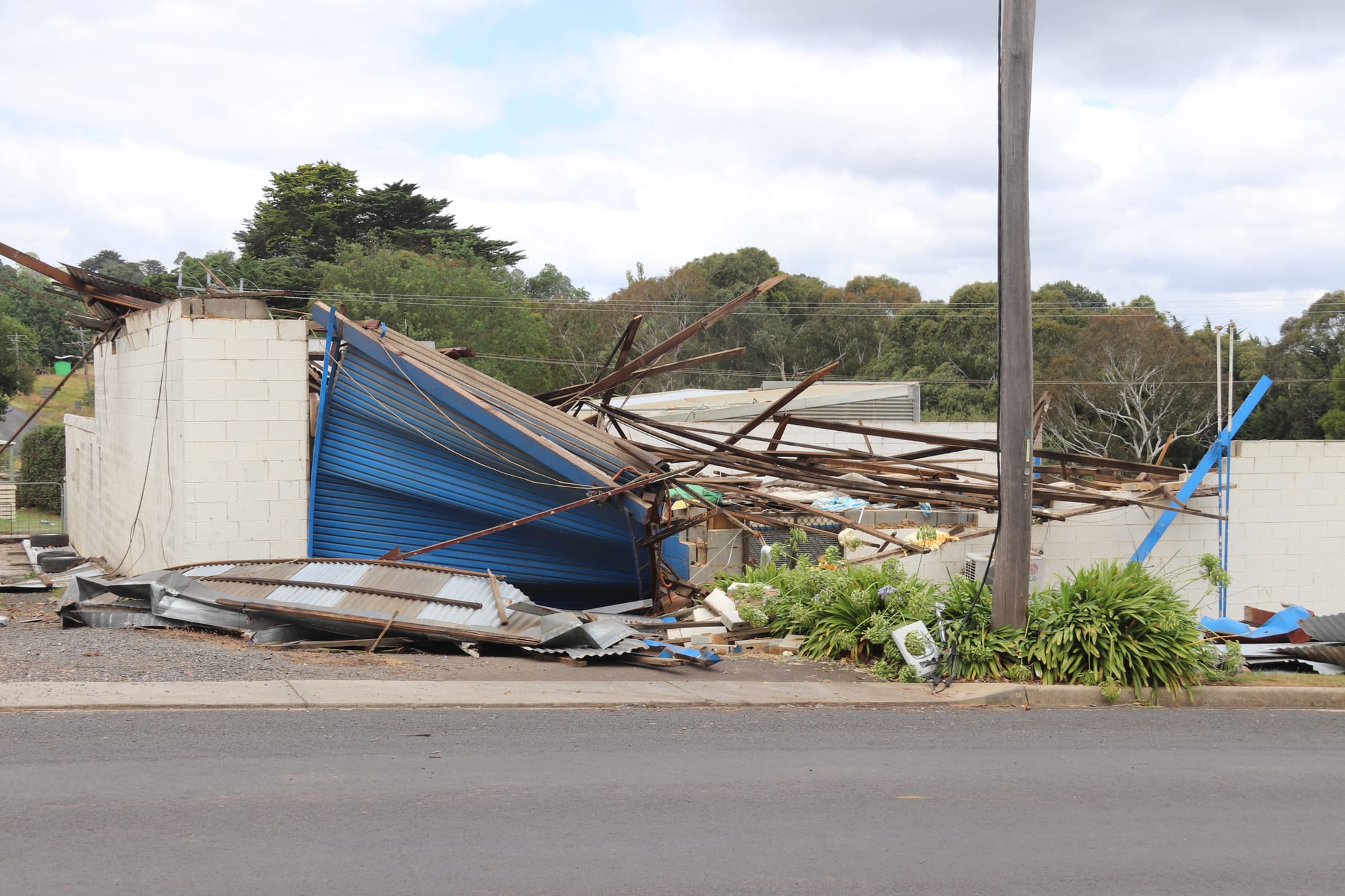 Thorpdale battered by storm