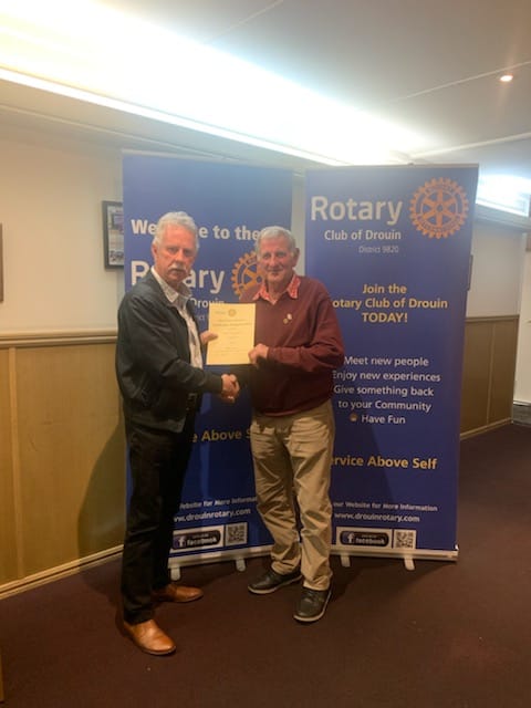 Rotarian Bill Petschack recognised for service