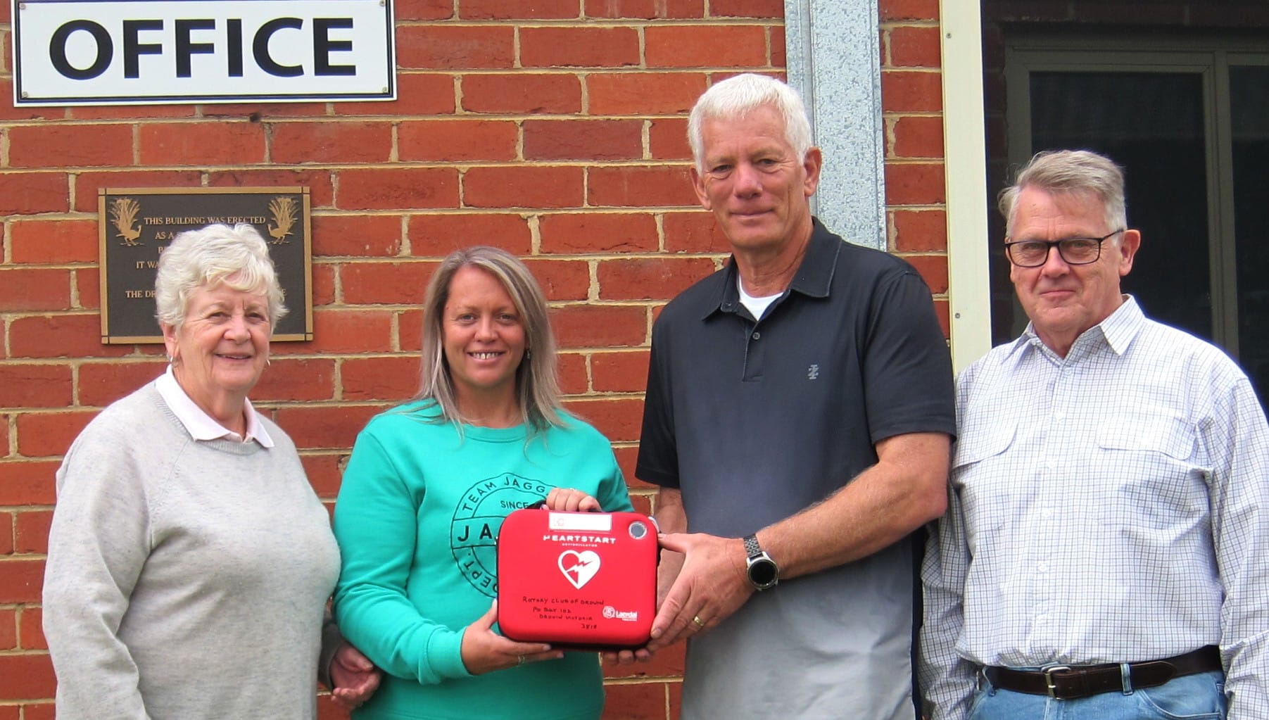 Defib installed at cemetery