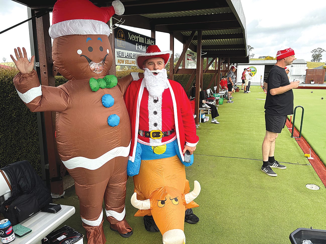 Christmas cheer on the greens