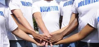 Volunteers training up
