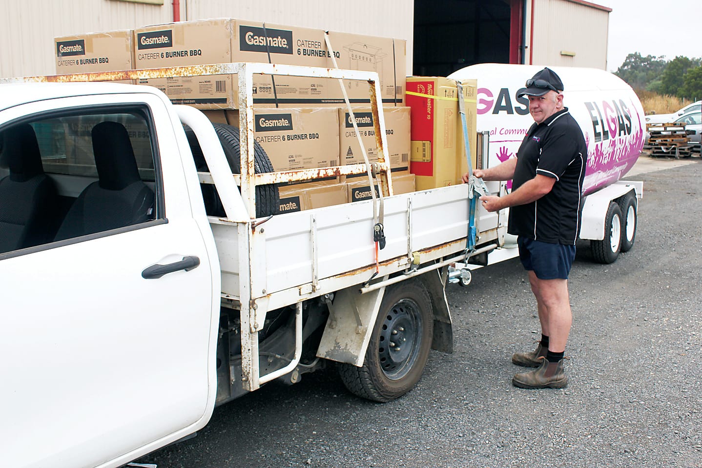 Business delivers help to fire communities