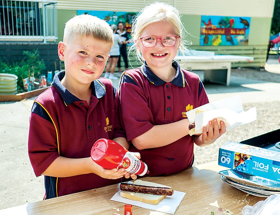 Firing up the grill at Drouin West Primary School